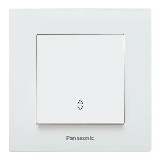 Naizmenični prekidač beli vijčani 10A 250V WKTC0003-2WH EU4 Karre Plus Panasonic