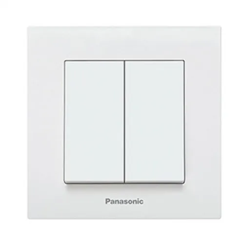 Serijski prekidač beli vijčani 10A 250V WKTC0009-2WH EU4 Karre Plus Panasonic