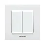 Serijski prekidač beli vijčani 10A 250V WKTC0009-2WH EU4 Karre Plus Panasonic
