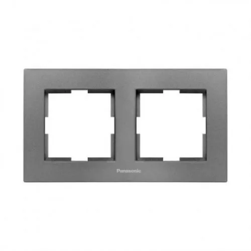 Okvir tamno sivi dvostruki horizontalni WKTF0802-2DG EU4, Karre Plus Panasonic