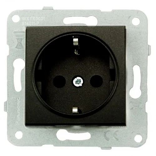Priključnica crna šuho II vijčana 16A 250V WKTT0202-2BL EU4 Karre Plus Panasonic