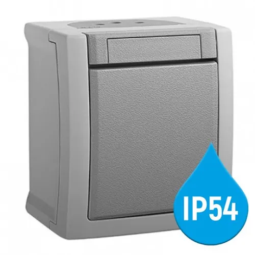 Prekidač sivi običan OG 10A 250V IP54 WPTC4001-2GR EU2 PACIFIC Panasonic