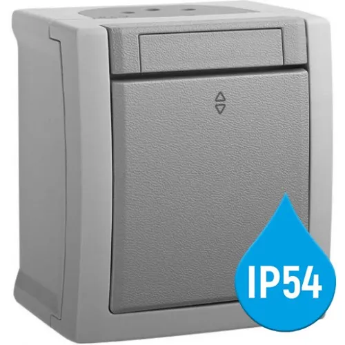 Naizmenični prekidač OG sivi 10A 250V IP54 WPTC4003-2GR EU2 PACIFIC Panasonic