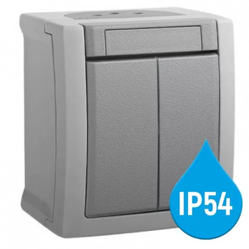 Serijski prekidač sivi OG 10A 250V IP54 WPTC4009-2GR EU2 PACIFIC Panasonic