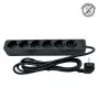 Priključnica crna 16A 250V 3680W 3x1.5mm2 prenosna nerastavna šestostruka (produžni kabl) ME-PR6-2M DZ