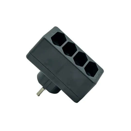 Četvorostruki EURO razvodnik crni 2.5A 250V 575W PM-40-C Mitea Electric