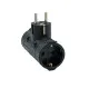 Dvostruki T razvodnik crni 16A 250V 3680W PM-41-C T2