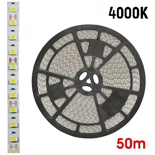 SMD LED traka 8W/1m 12V 4000K IP20 set 50m kotur 60 LED/1m MLR-5050-60-ML