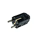 Dvopolni utikač crni PVC sa kontaktom za uzemljenje 16A 250V 3680W PM-30-C