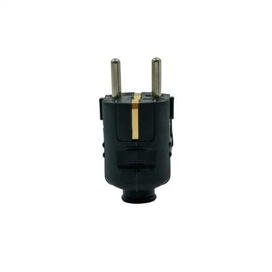 Dvopolni utikač crni PVC sa kontaktom za uzemljenje 16A 250V 3680W PM-30-C