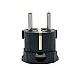 Dvopolni utikač L crni 16A 250V 3680W PM-33-C PVC