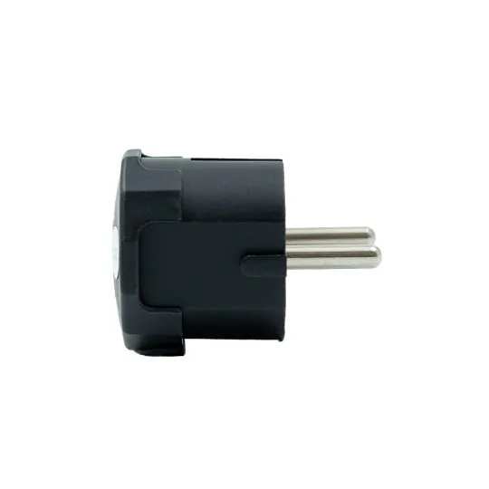 Dvopolni utikač L crni 16A 250V 3680W PM-33-C PVC
