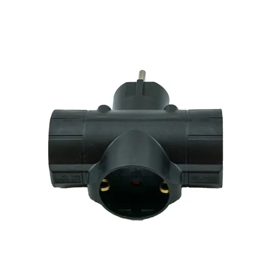 Trostruki T razvodnik crni 16A 250V 3680W PM-42-C T3
