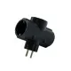 Trostruki T razvodnik crni 16A 250V 3680W PM-42-C T3