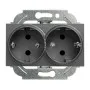 Priključnica tamno siva šuho dupla II vijčana 16A 250V WKTT0205-2DG EU4 Karre Plus Panasonic