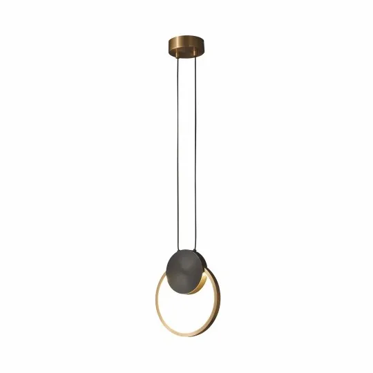 Visilica staro zlato 250mm LED + crna 9W 3000K M10911-1 B