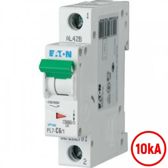Automatski osigurač 6A C 10kA PL7-C6/1 262701 Eaton