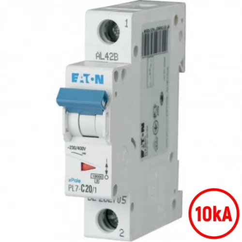 Automatski osigurač 20A C 10kA PL7-C20/1 262705 Eaton