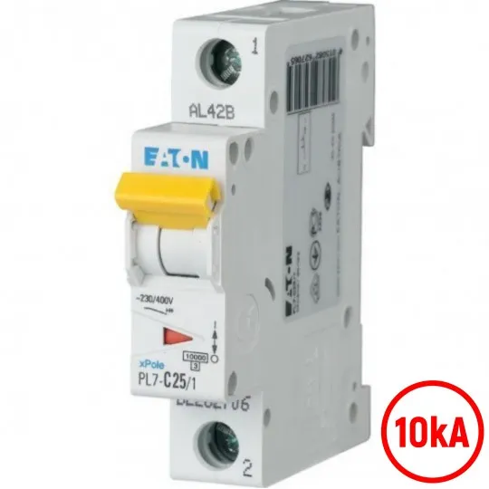 Automatski osigurač 25A C 10kA PL7-C25/1 262706 Eaton