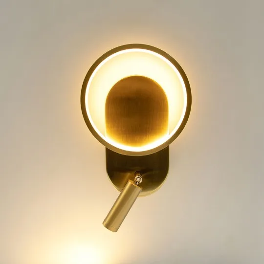 Zidna lampa staro zlato LED 7+5W 3000K M10915-1Z BR
