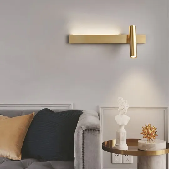 Zidna lampa staro zlato LED 4+5W 3000K M10924-1Z BR