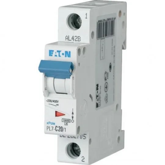 Automatski osigurač 20A C 10kA PL7-C20/1 262705 Eaton