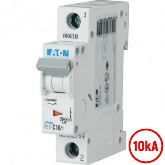 Automatski osigurač 16A B 10kA PL7-B16/1 262676 Eaton