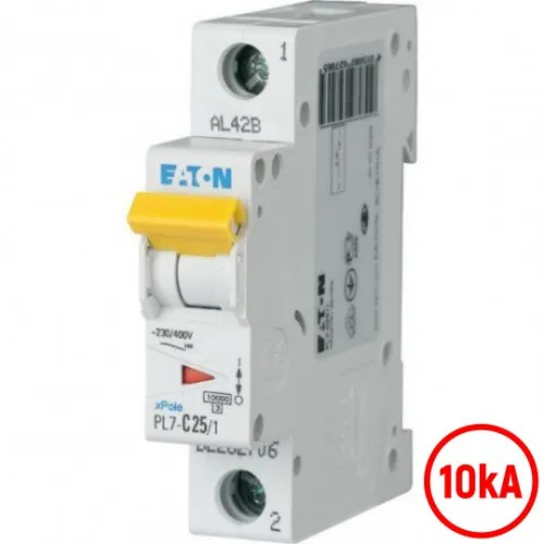 Automatski osigurač 25A B 10kA PL7-B25/1 262678 Eaton