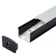 Aluminijumski profil za LED trake crni nadgradni 13x19.3x2000mm set sa difuzorom MA616-C