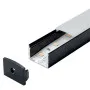 Aluminijumski profil za LED trake crni nadgradni 13x19.3x2000mm set sa difuzorom MA616-C