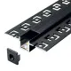 Aluminijumski profil za LED trake crni 13x52.5x2000mm set sa crni difuzorom MA639-CC