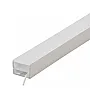 Profil za LED trake IP65 15x10mm sa difuzorom 10m silikonski neon MN15x10
