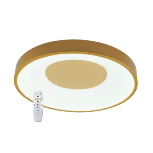 LED plafonjera zlatna 2x24W 180~260V 3CCT 3000/4000/6500K SMD sa daljinskim 2.4G M205463