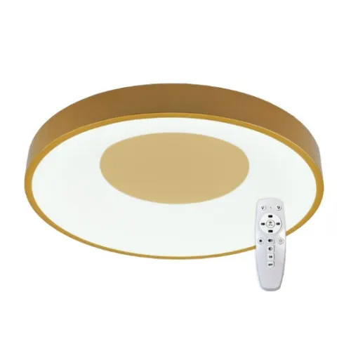 LED plafonjera zlatna 2x36W 180~260V 3CCT 3000/4000/6500K SMD sa daljinskim 2.4G M205464