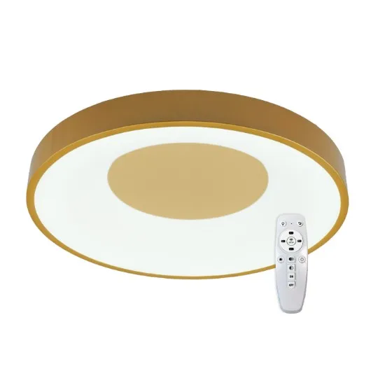 LED plafonjera zlatna 2x36W 180~260V 3CCT 3000/4000/6500K SMD sa daljinskim 2.4G M205464
