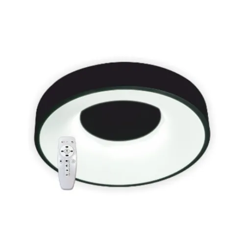 LED plafonjera crna 2x18W 180~260V 3CCT 3000/4000/6500K SMD sa daljinskim 2.4G M205465