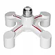 Grlo beli sijalično adapter 4xE27 LH/E27/4XE27-19 Virone