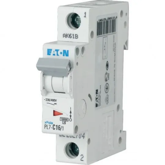 Automatski osigurač 16A B 10kA PL7-B16/1 262676 Eaton