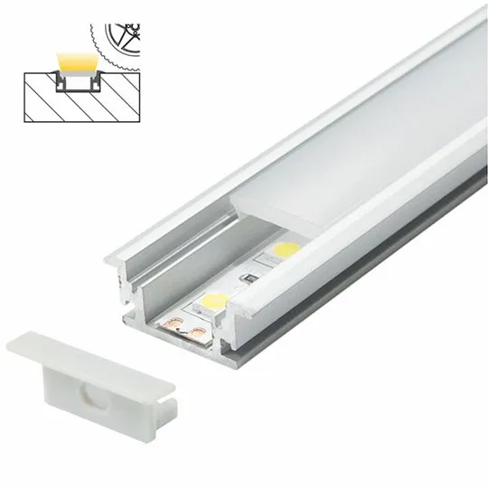 Aluminijumski profil za LED trake Podni ugradni set sa difuzorom 11x27x2000mm MA632