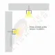 Aluminijumski profil za LED trake crni nadgradni 13x19.3x2000mm set sa difuzorom MA616-C