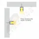 Aluminijumski profil za LED trake crni nadgradni 10x13x2000mm set sa difuzorom MA624-C Mitea Lighting
