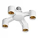 Grlo beli sijalično adapter 4xE27 LH/E27/4XE27-19 Virone