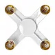 Grlo beli sijalično adapter 4xE27 LH/E27/4XE27-19 Virone