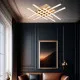 Luster zlatna LED plafonski 48W 3000K M10990-8 GD