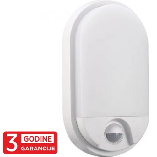 Zidna lampa bela 15W 6000K IP54 221,2x44,5x212,2mm LED sa IR senzorom pokreta 3Y M272-72B-S