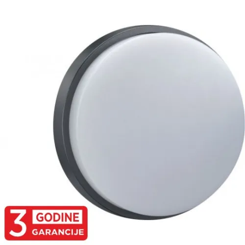 LED plafonska lampa crna 15W 6000K IP54 3Y M272-73B-N