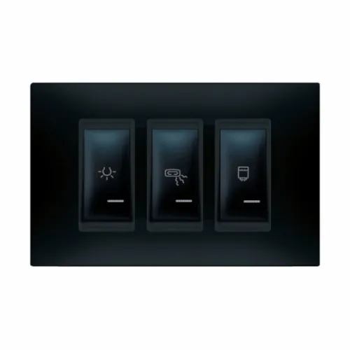 Univerzalni set sklopki za kupatilo crna 3x16A 72310.E1E1 Experience Aling