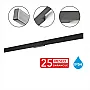 Zidna lampa crna 18W 4000K IP54 LED 1600lm M1058/1000