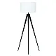 Podna lampa crno-bela 1xE27 M39-C