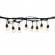 Set sijalica za dvorište crna 10+1x1W 3000K IP44 10,7m E27 LED 80lm MG-10/11m/3000 Mitea Lighting